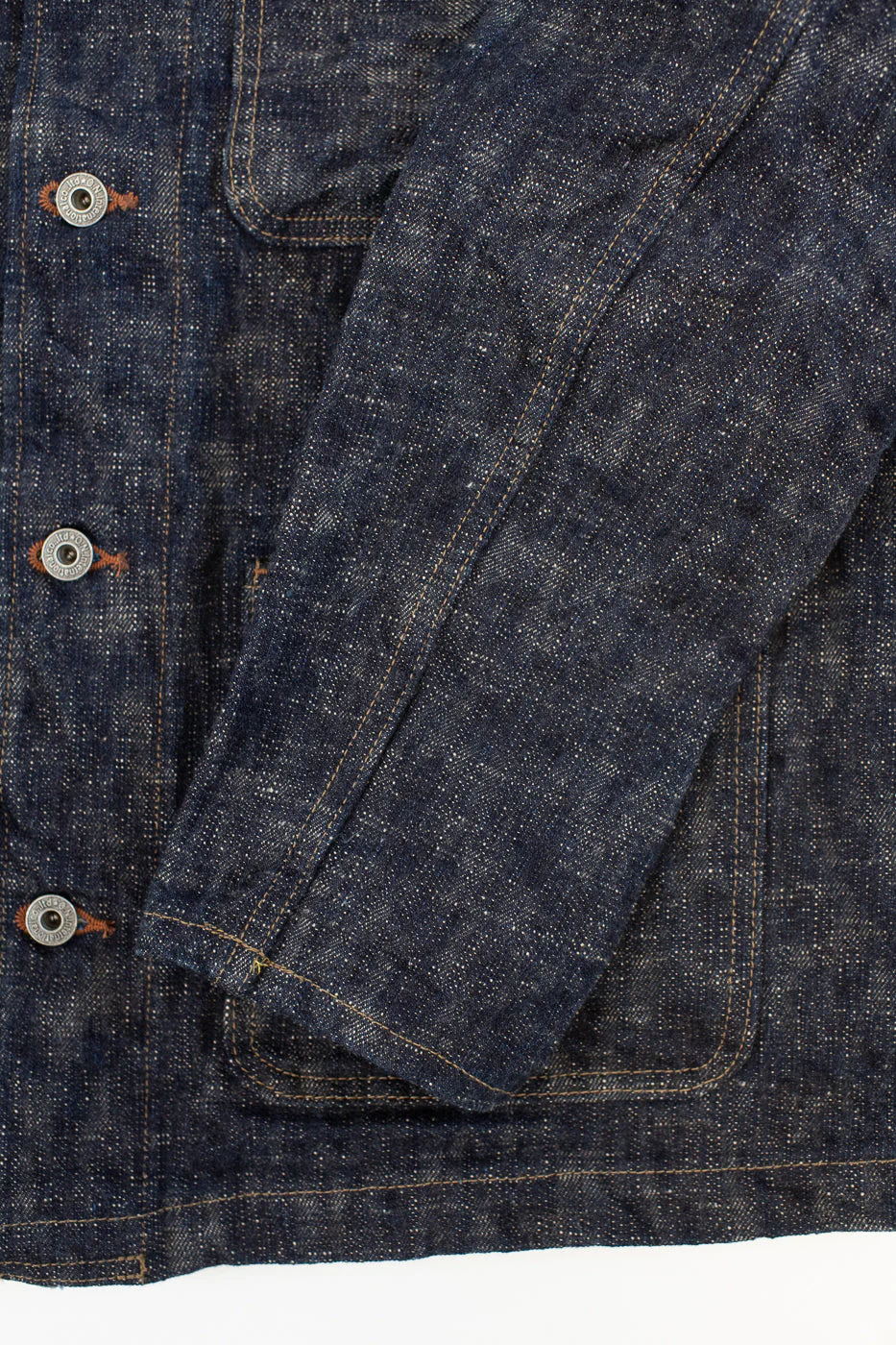 03502-KA - 17oz "Kasuri" Slub Selvedge - Coverall Jacket - Image 4