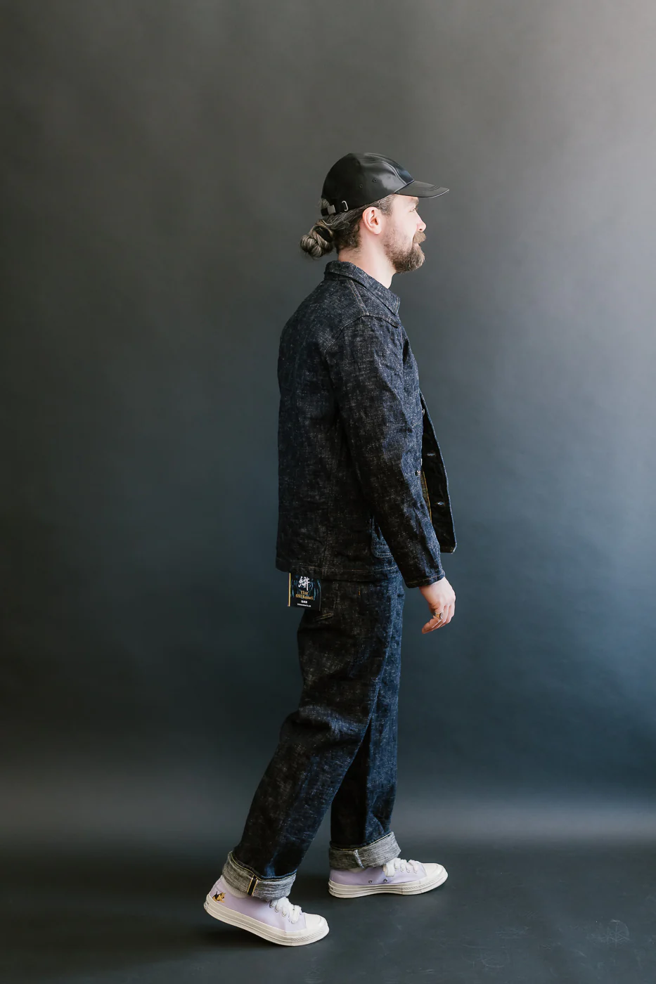 03502-KA - 17oz "Kasuri" Slub Selvedge - Coverall Jacket - Image 7