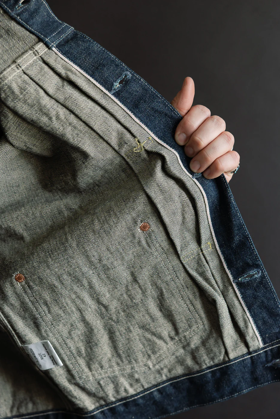 03517-ISHIKAWADAI - 15oz Selvedge Denim Jacket - Old Design - Image 17