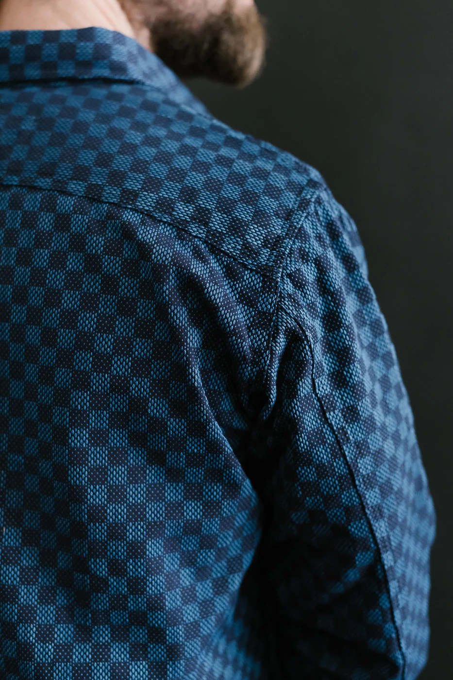 10oz - Dant x RGT - Sashiko Check Work Shirt - Indigo x Indigo - Image 20
