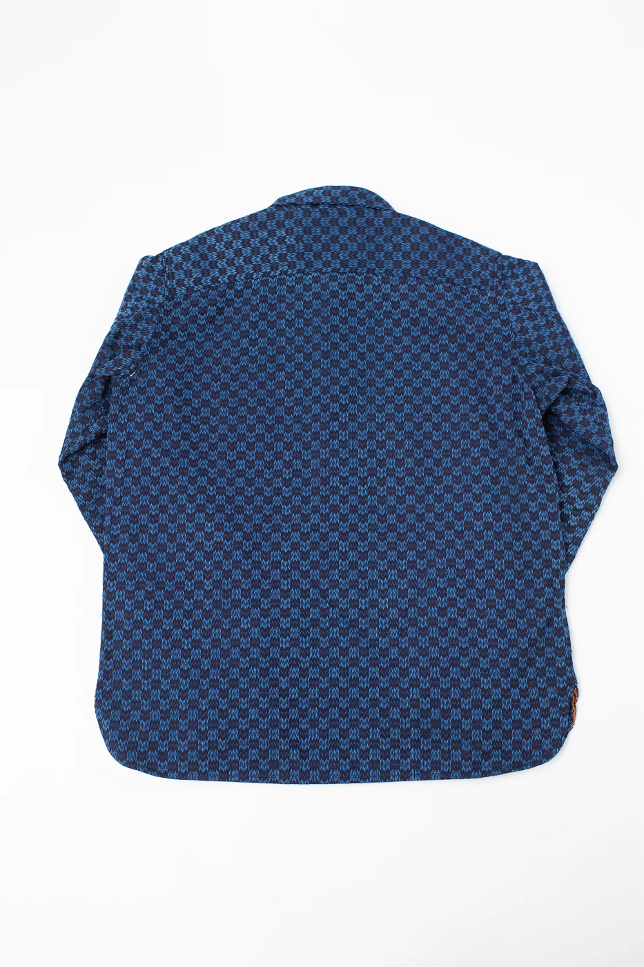 10oz - Dant x RGT - Sashiko Wavy Check Work Shirt - Indigo x Indigo - Image 5