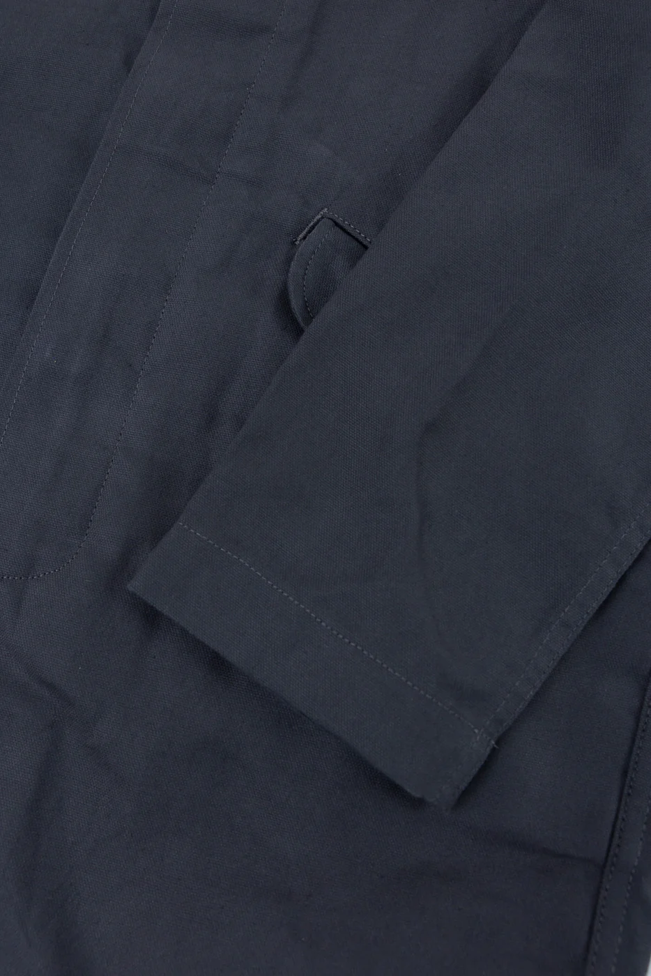 10oz - Trench Coat Dry Waxed Canvas - Grey - Image 3