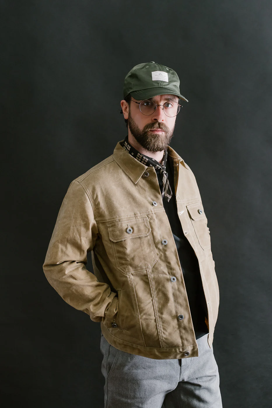 10oz Waxed Lined Cruiser Jacket - Tan - Image 10