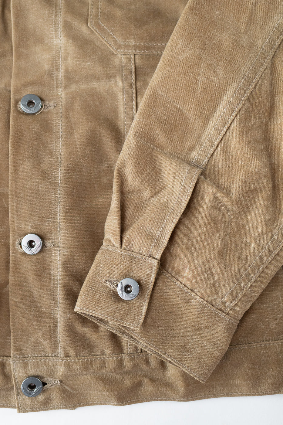 10oz Waxed Lined Cruiser Jacket - Tan - Image 3