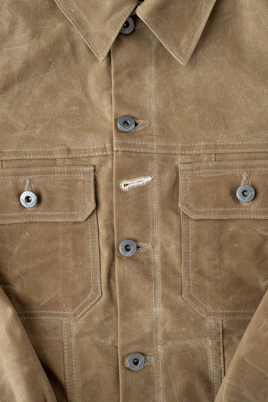 10oz Waxed Lined Cruiser Jacket - Tan - Image 4