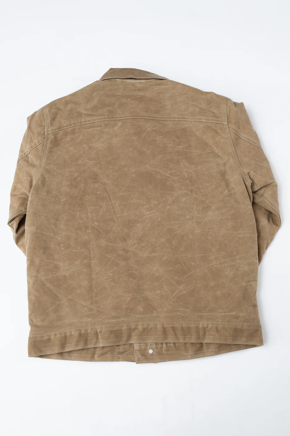 10oz Waxed Lined Cruiser Jacket - Tan - Image 5