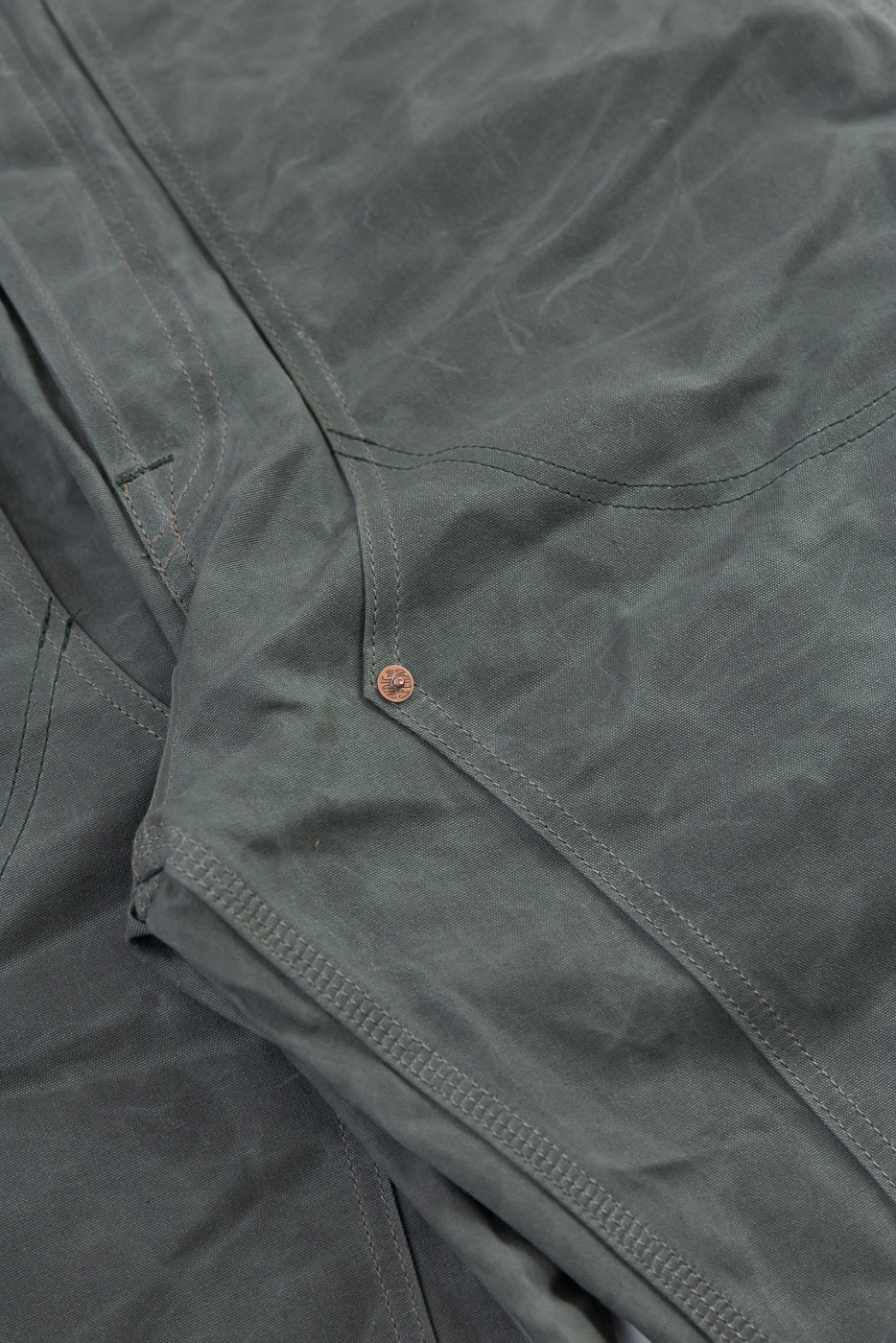 10oz - Wendell STPF Coated Canvas Double Knee - Greyish - Image 4