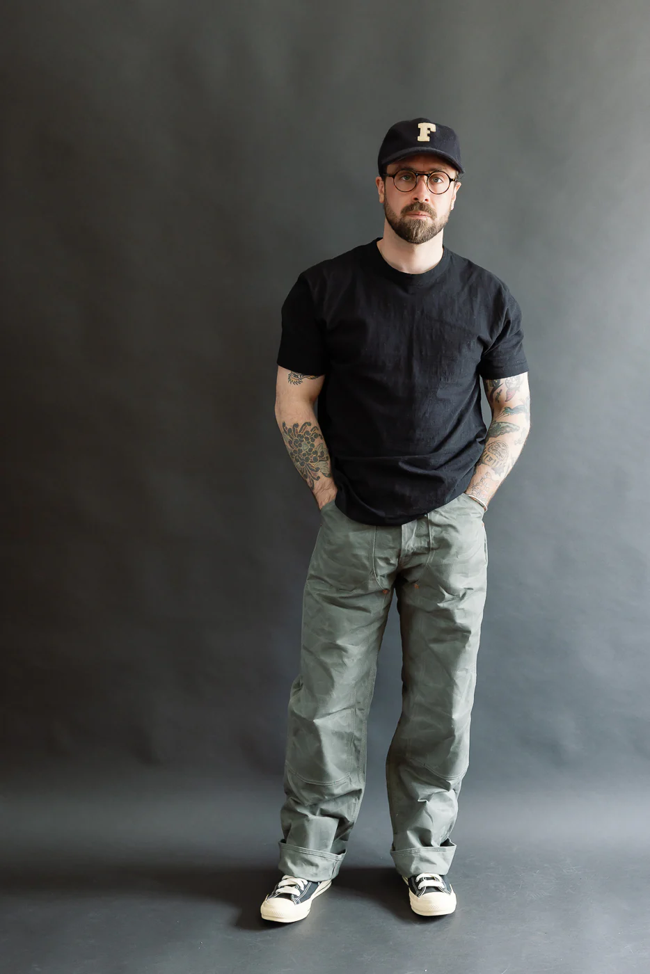 10oz - Wendell STPF Coated Canvas Double Knee - Greyish - Image 9