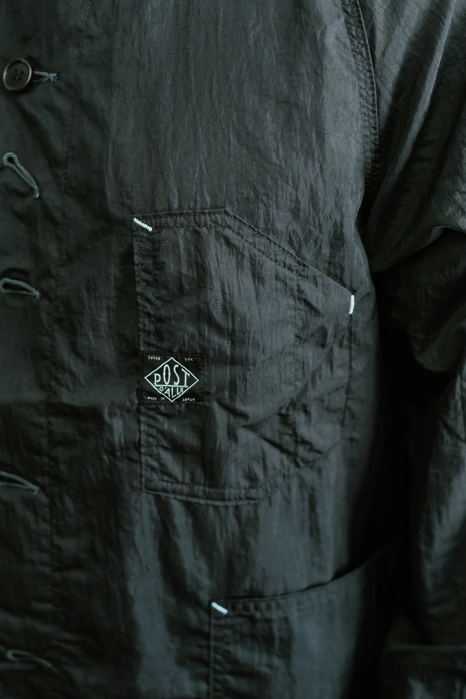 1102-CTB - Engineer's Jacket Crinkle Nylon Taffeta - Black - Image 19