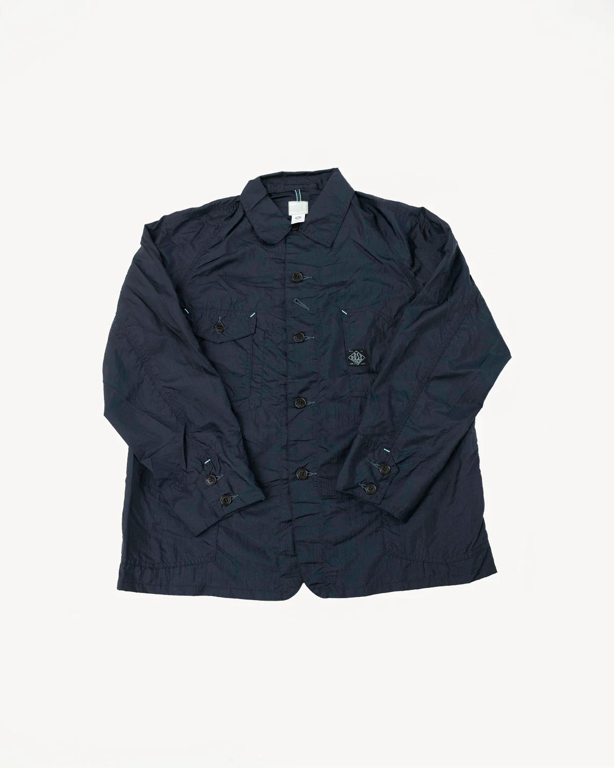 1102-CTN - Engineer's Jacket Crinkle Nylon Taffeta - Navy