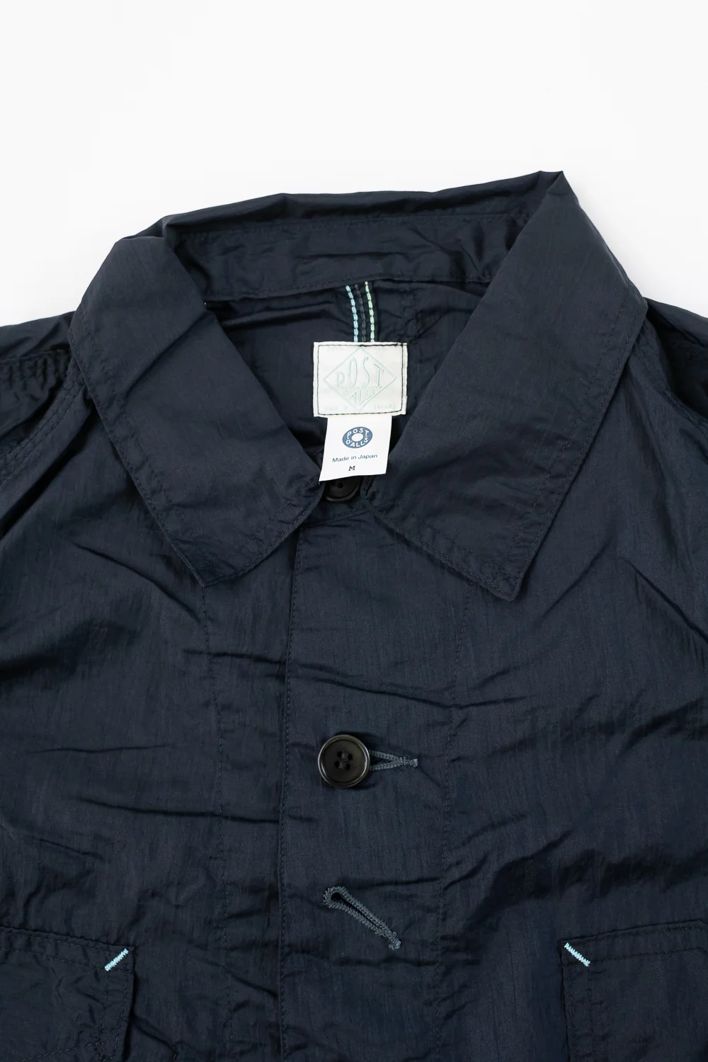 1102-CTN - Engineer's Jacket Crinkle Nylon Taffeta - Navy - Image 2