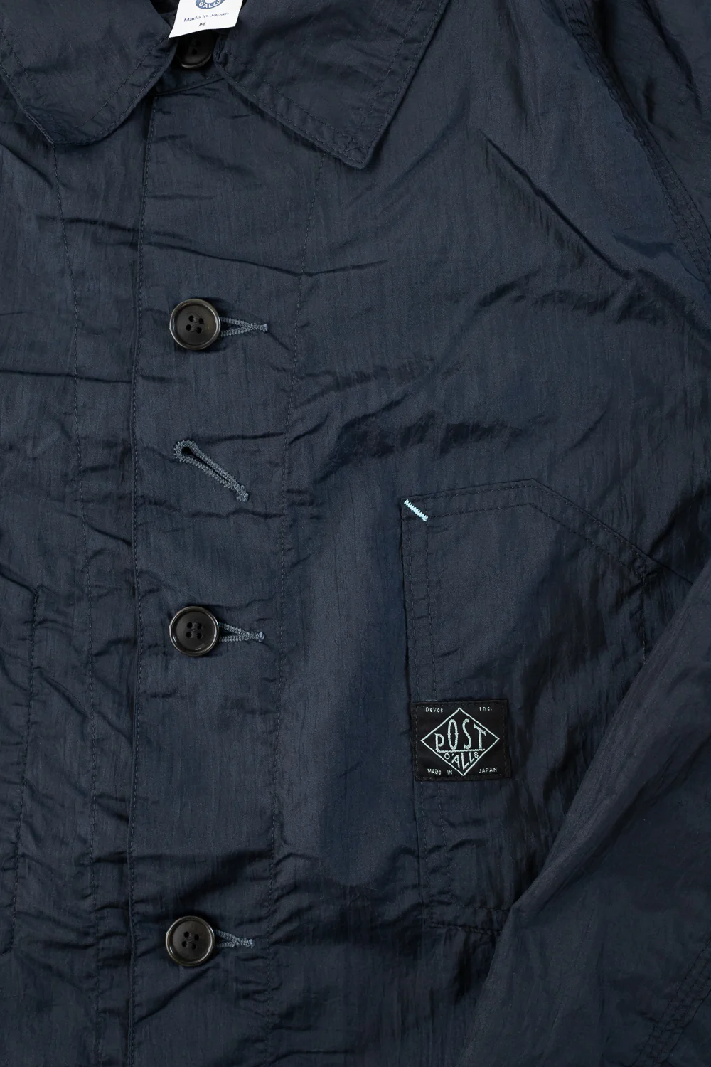 1102-CTN - Engineer's Jacket Crinkle Nylon Taffeta - Navy - Image 4