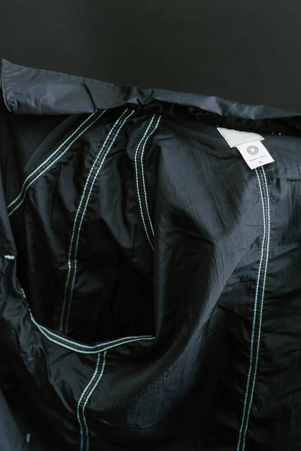 1102-CTN - Engineer's Jacket Crinkle Nylon Taffeta - Navy - Image 6