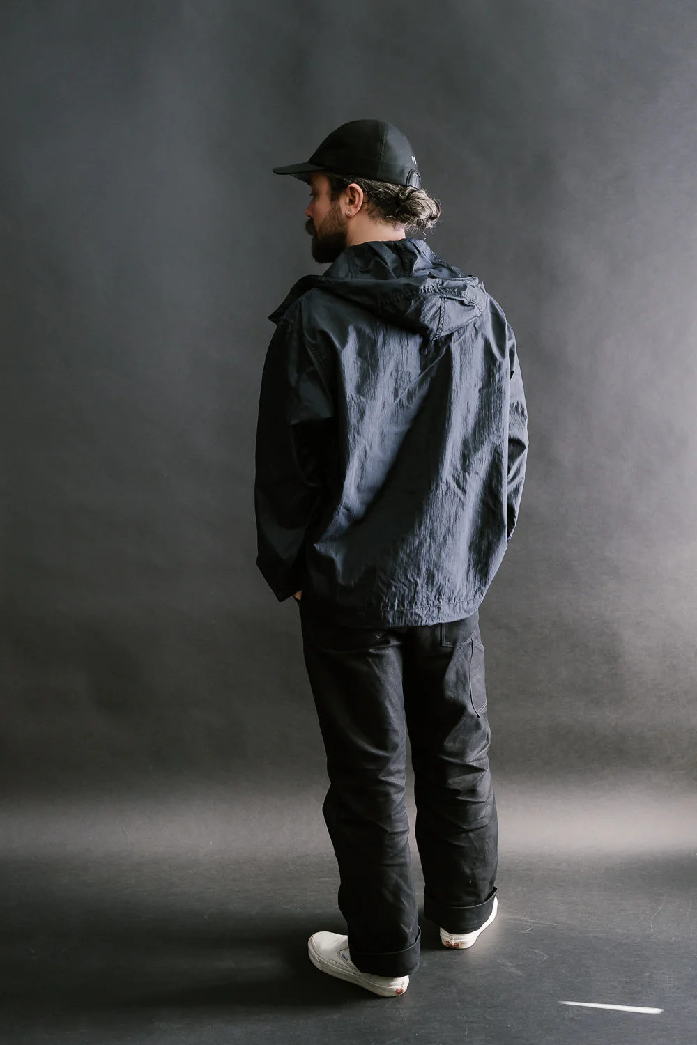 1105-CTN - NAVY Parka Crinkle Nylon Tafetta - Navy - Image 7