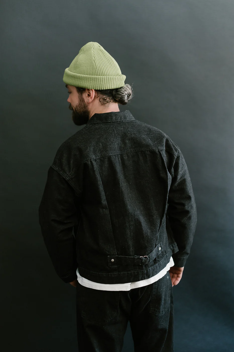 1108-12DB - Ranchero 12oz Selvedge Denim - Black - Image 14