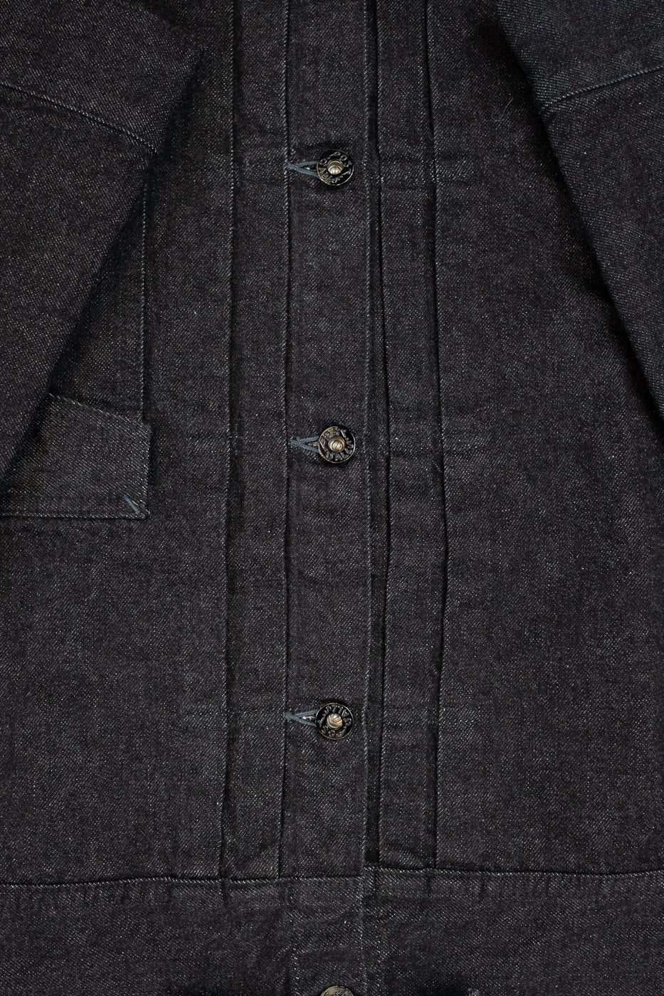 1108-12DB - Ranchero 12oz Selvedge Denim - Black - Image 3