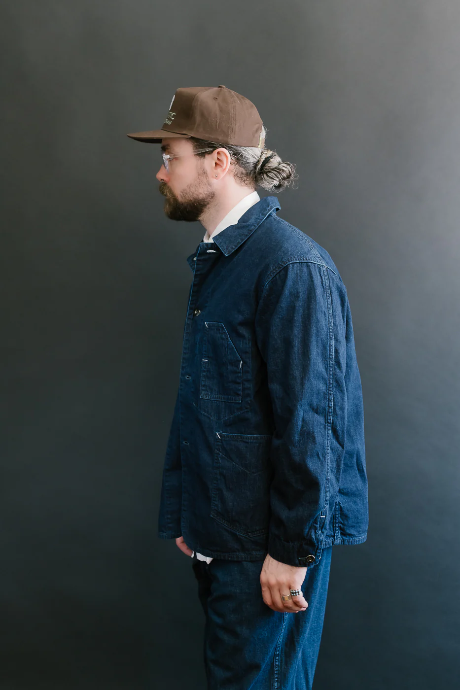 1111-8DI - De Luxe Railroader 8oz Denim - Deep Indigo Wash - Image 13