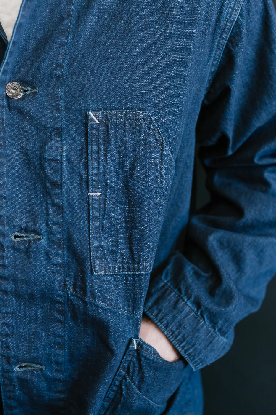 1111-8DI - De Luxe Railroader 8oz Denim - Deep Indigo Wash - Image 17