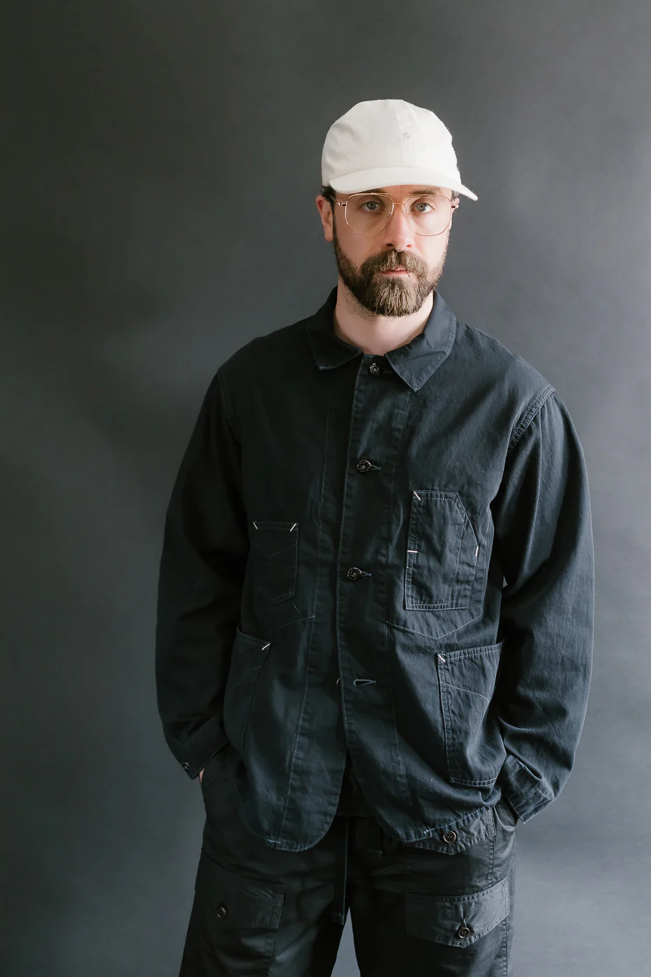 1111-VTC - De Luxe Railroader Vintage Twill - Charcoal - Image 15