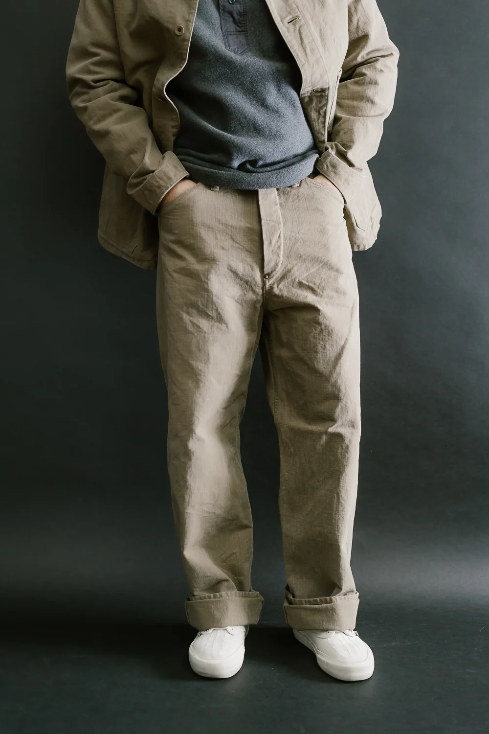 1129-5 - 14oz Sulfur Dye Heavy Oxford Work Pants - Olive Drab - Image 12