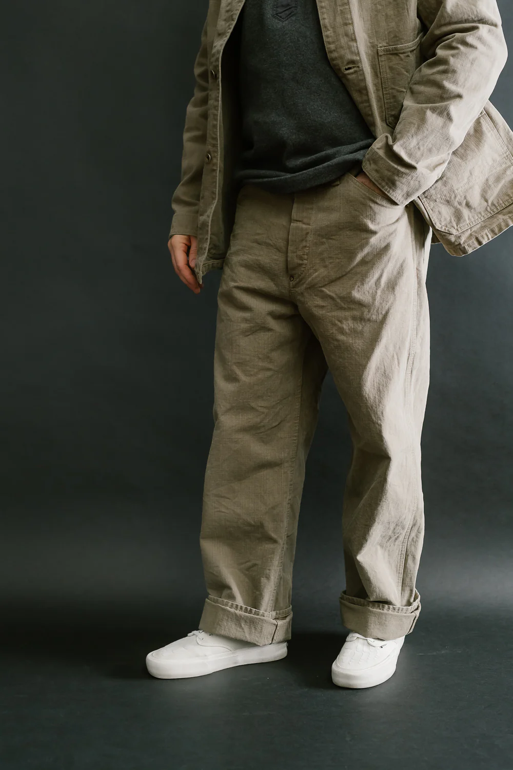 1129-5 - 14oz Sulfur Dye Heavy Oxford Work Pants - Olive Drab - Image 17
