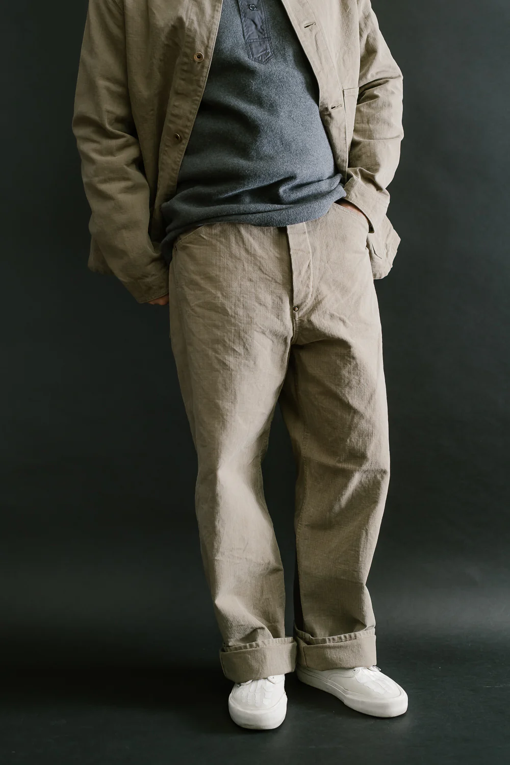 1129-5 - 14oz Sulfur Dye Heavy Oxford Work Pants - Olive Drab - Image 19