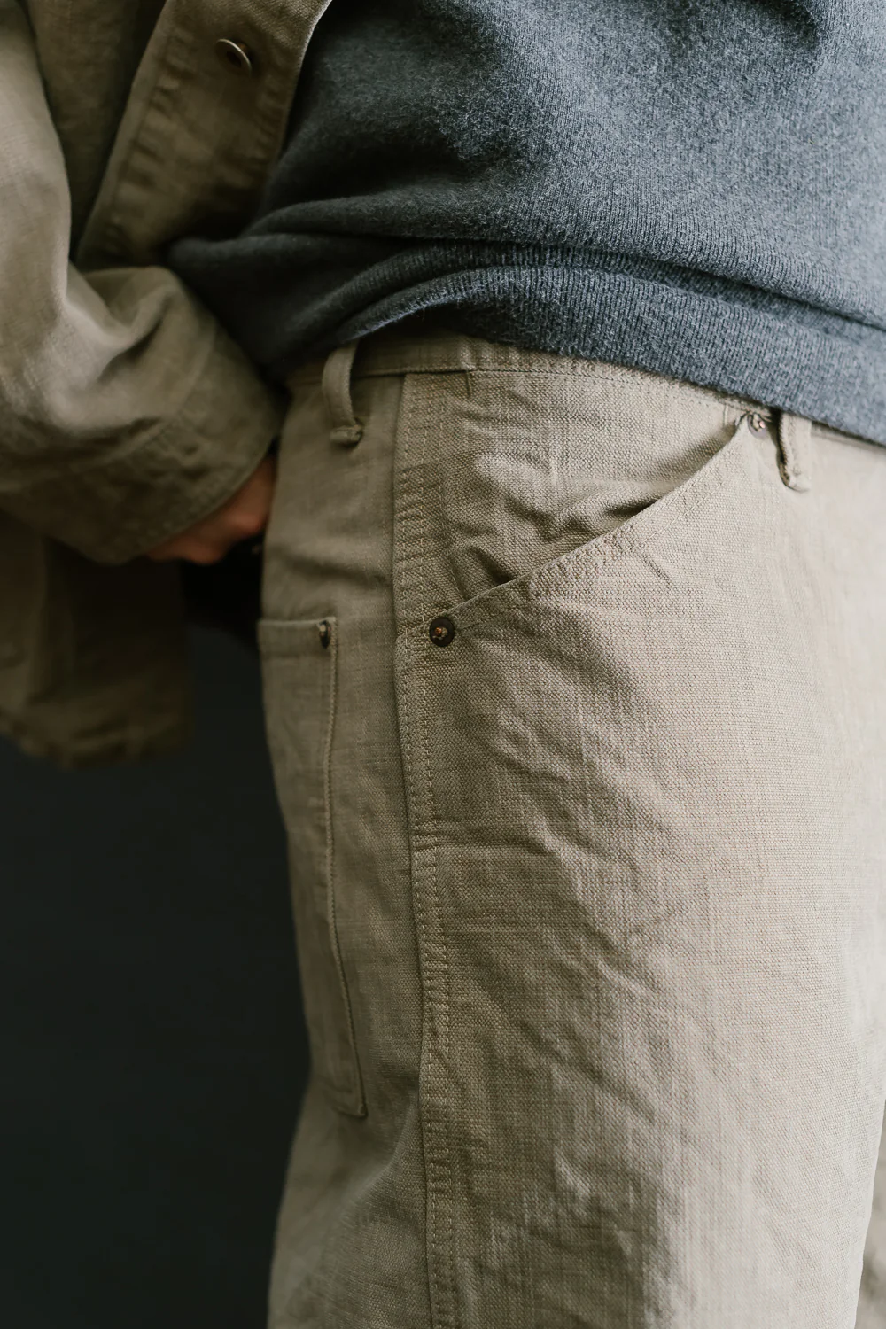 1129-5 - 14oz Sulfur Dye Heavy Oxford Work Pants - Olive Drab - Image 21