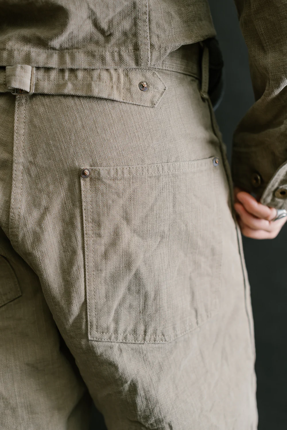 1129-5 - 14oz Sulfur Dye Heavy Oxford Work Pants - Olive Drab - Image 22