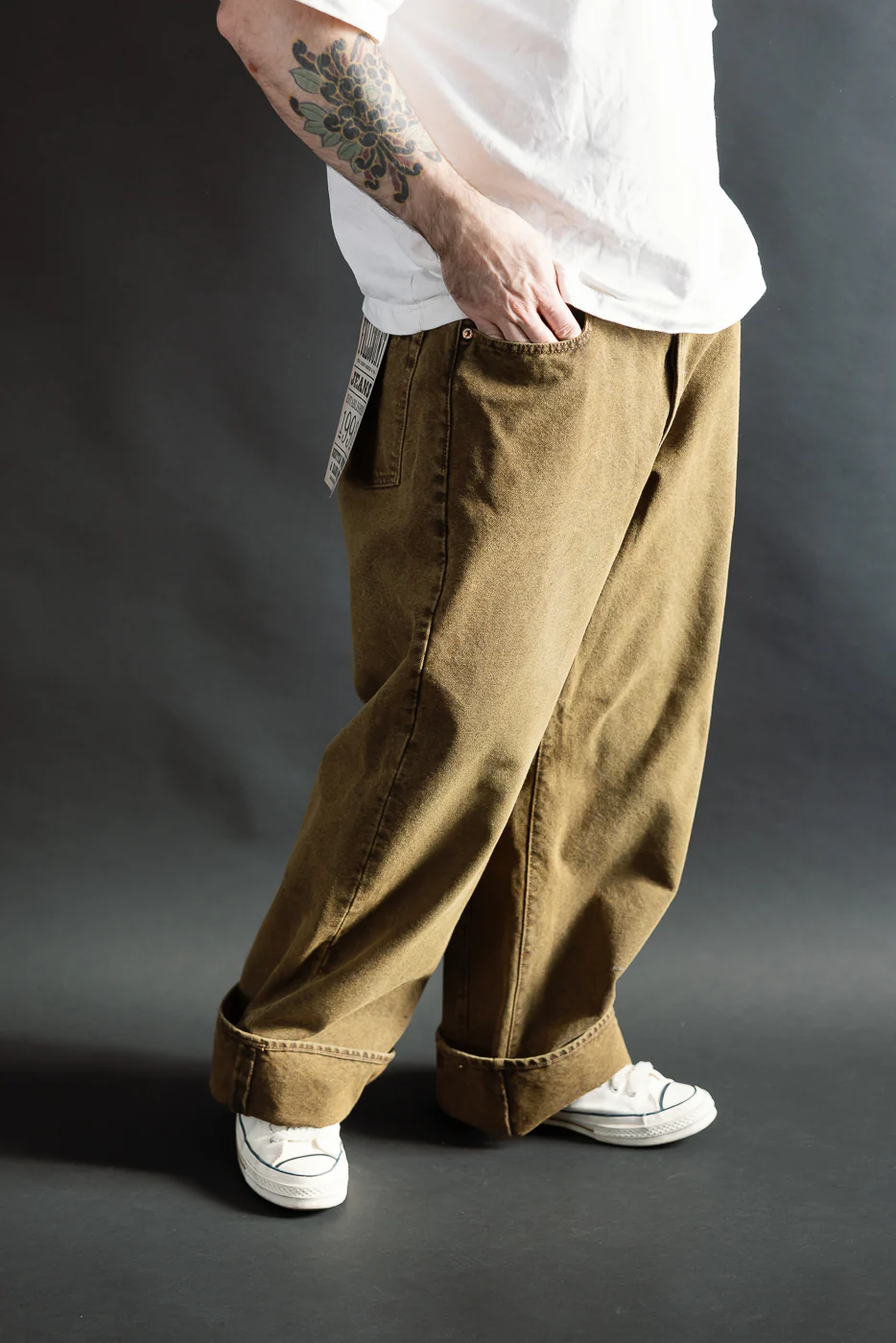 1137CA - Duke 3 Canvas Trousers - Brown - Image 10