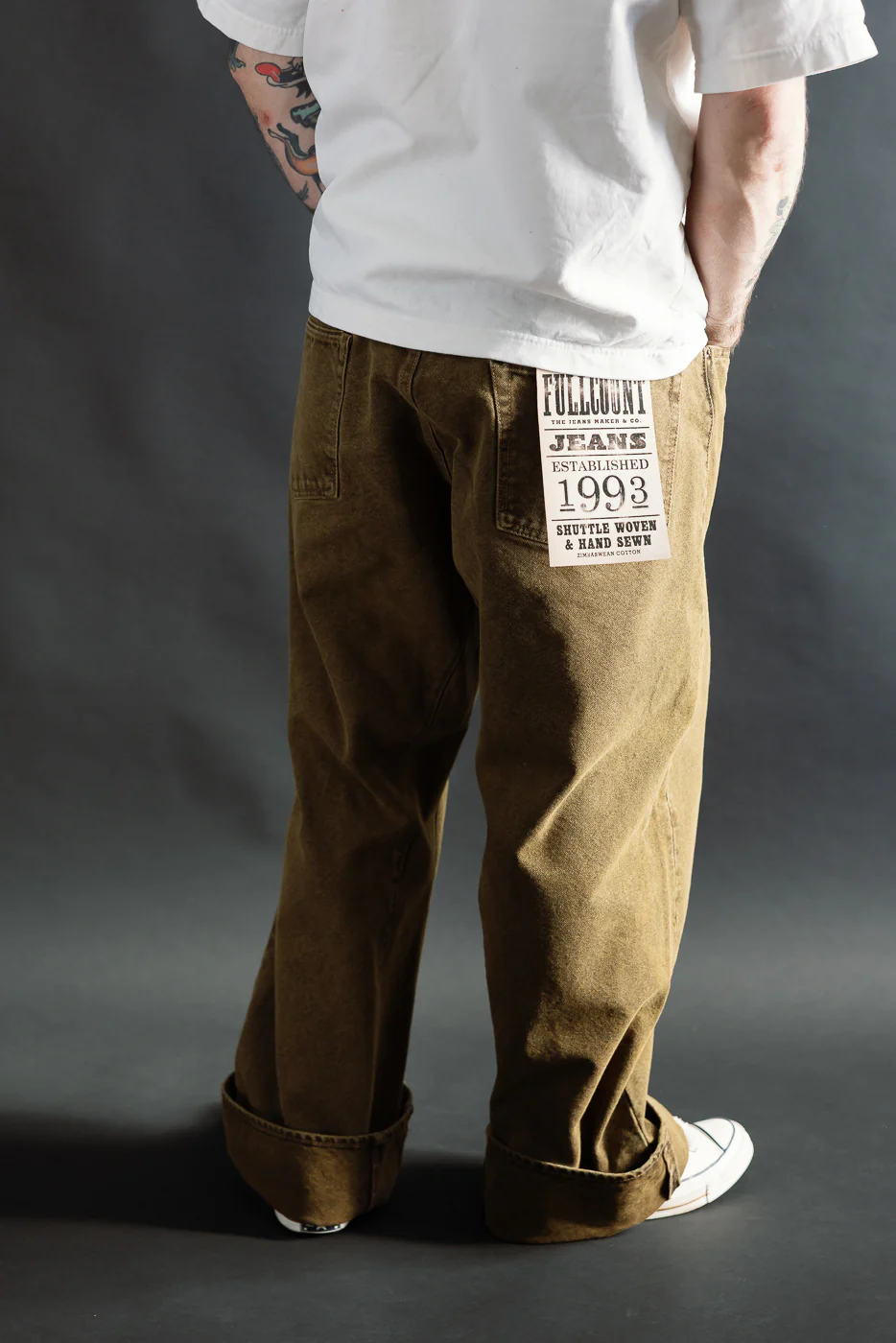 1137CA - Duke 3 Canvas Trousers - Brown - Image 11