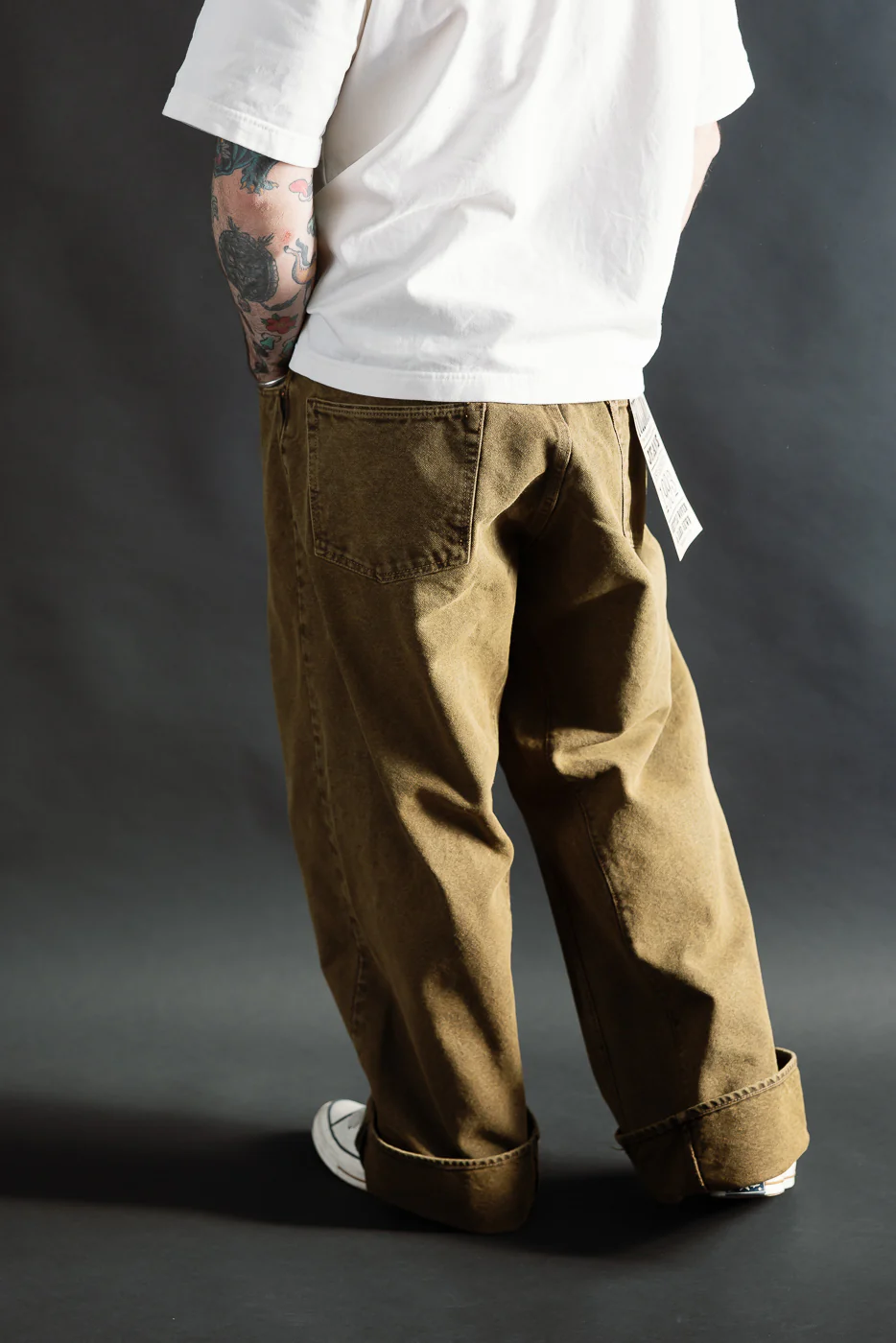 1137CA - Duke 3 Canvas Trousers - Brown - Image 12
