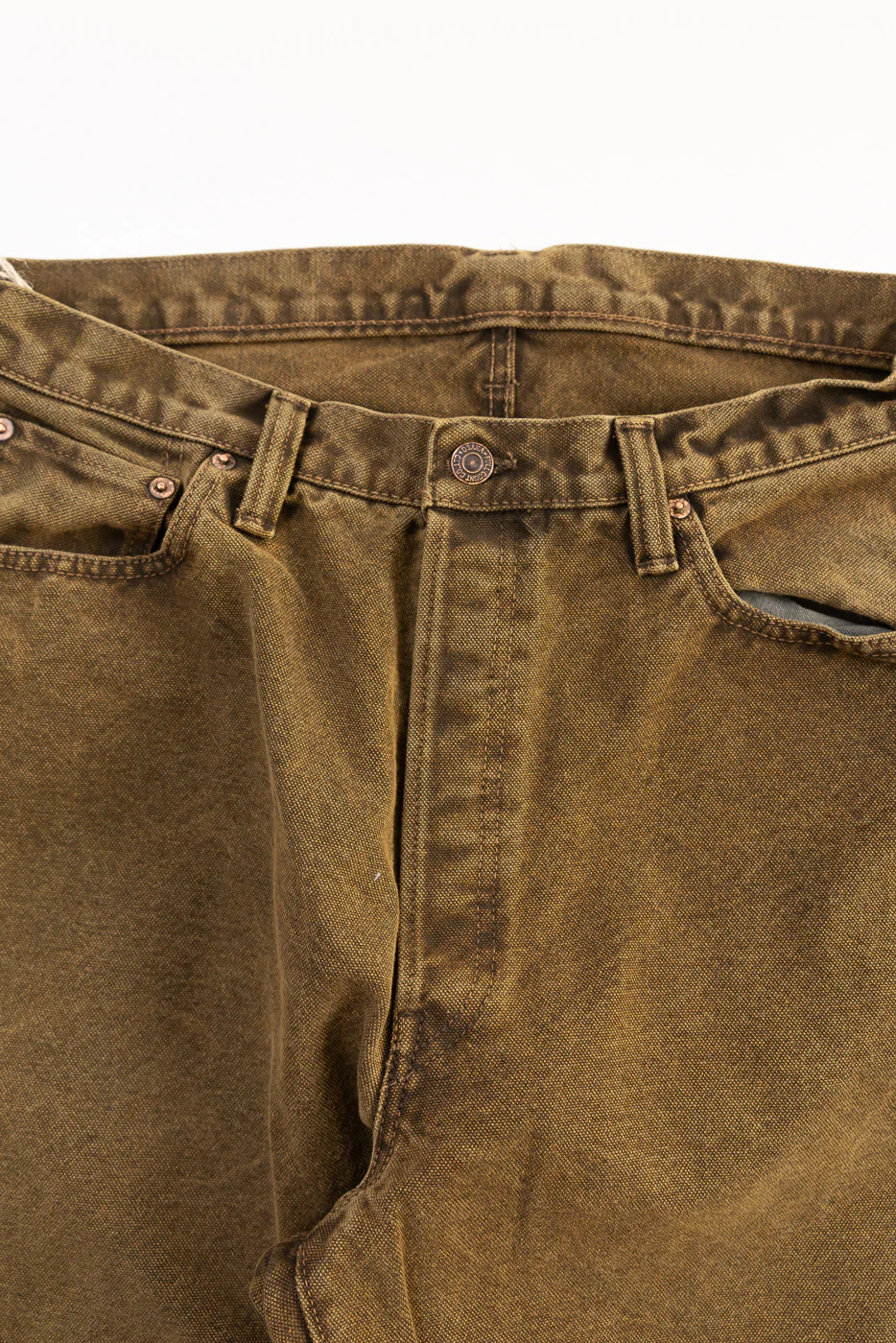 1137CA - Duke 3 Canvas Trousers - Brown - Image 2