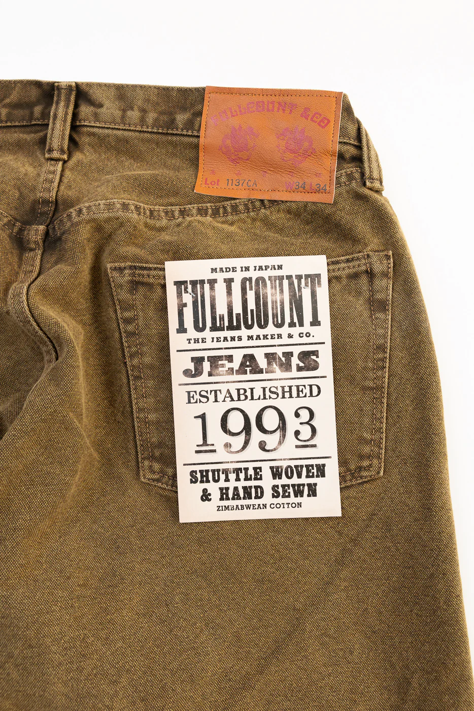 1137CA - Duke 3 Canvas Trousers - Brown - Image 5