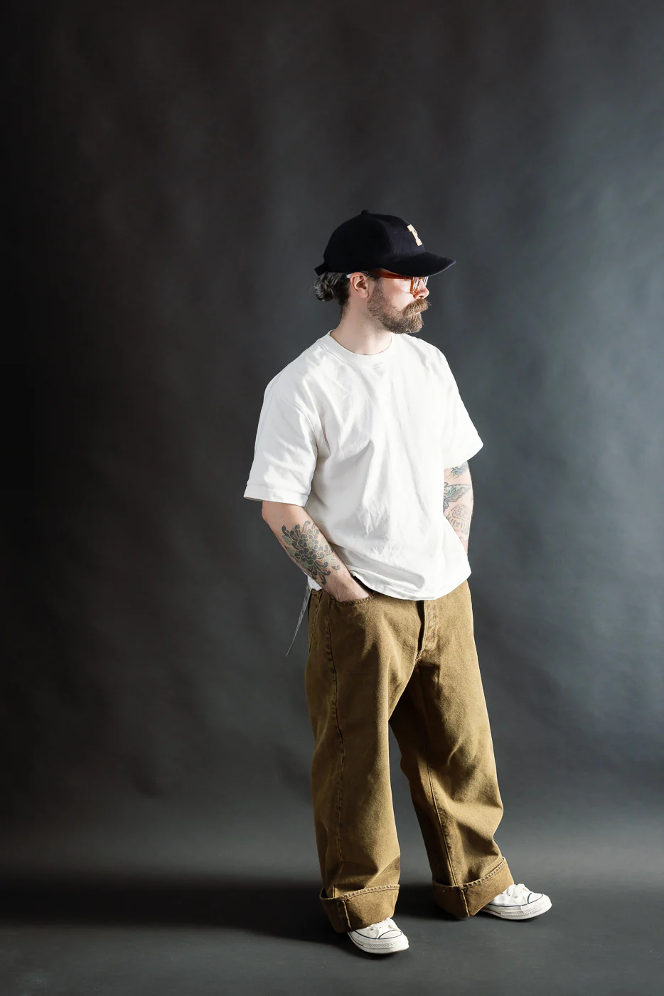 1137CA - Duke 3 Canvas Trousers - Brown - Image 7