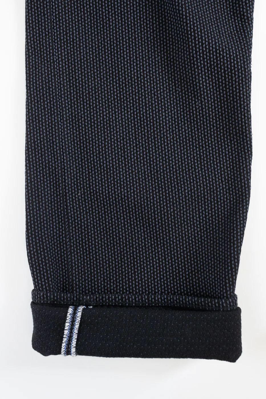 1170-1-BK - Sashiko Denim Loose Fit - Black x Gray - Image 5
