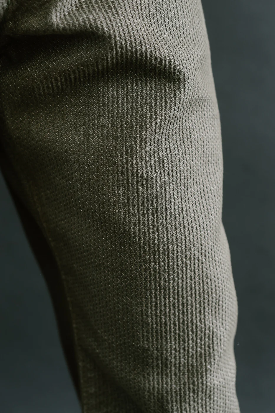 1170-1-OLV - Sashiko Denim Loose Fit - Olive x Olive - Image 19