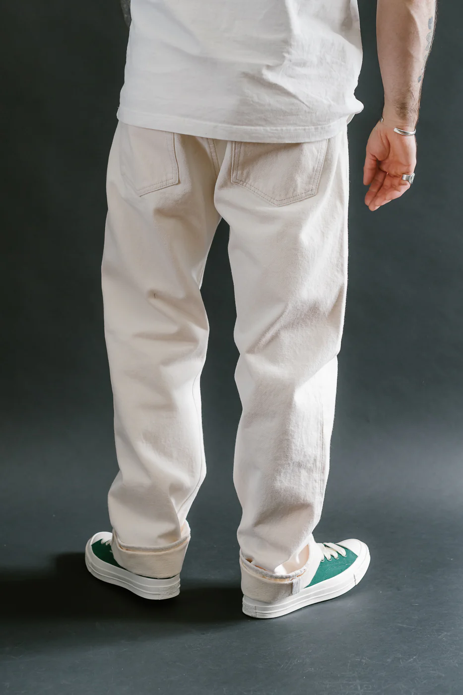 1172-1 - 14oz "Ecru Beige" Selvedge Denim - Regular Straight - Image 12