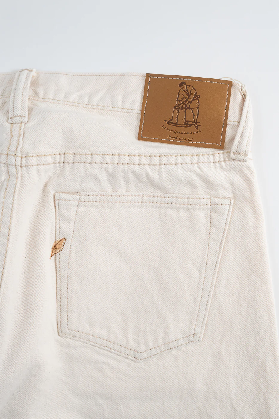 1172-1 - 14oz "Ecru Beige" Selvedge Denim - Regular Straight - Image 2