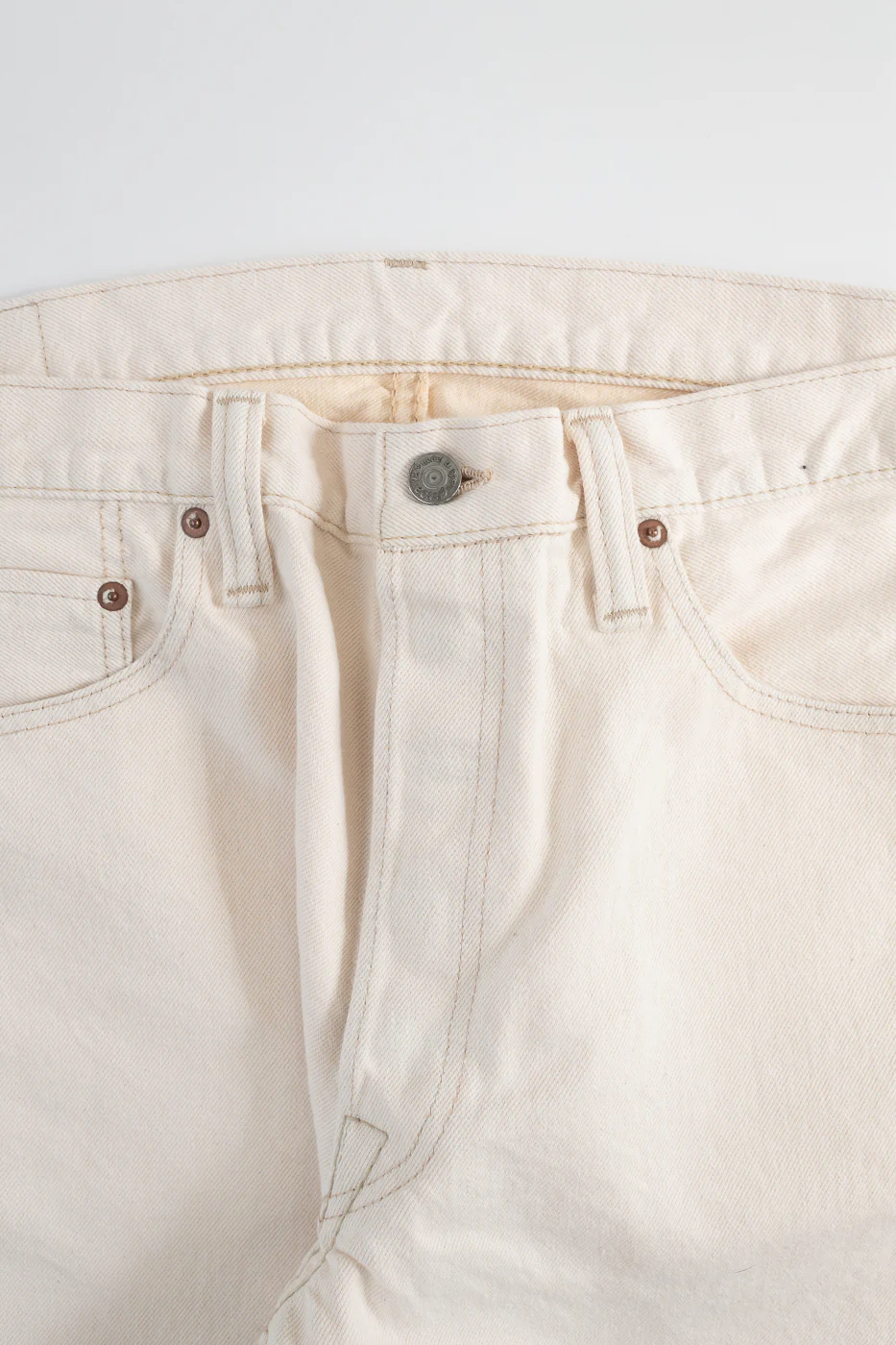 1172-1 - 14oz "Ecru Beige" Selvedge Denim - Regular Straight - Image 3