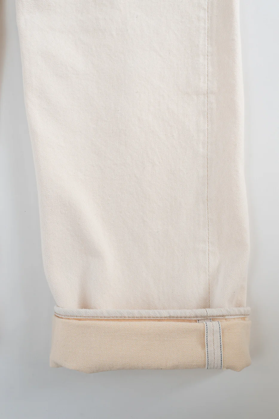 1172-1 - 14oz "Ecru Beige" Selvedge Denim - Regular Straight - Image 5