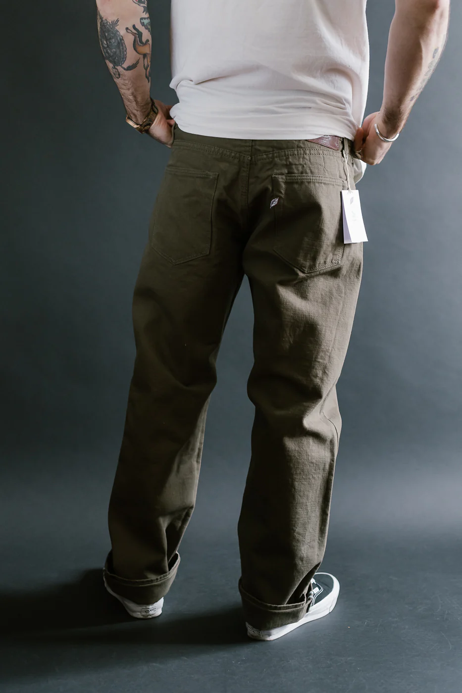 1176-OLV - 13.5oz Heavy Duck Cloth Olive - Regular Straight - Image 12