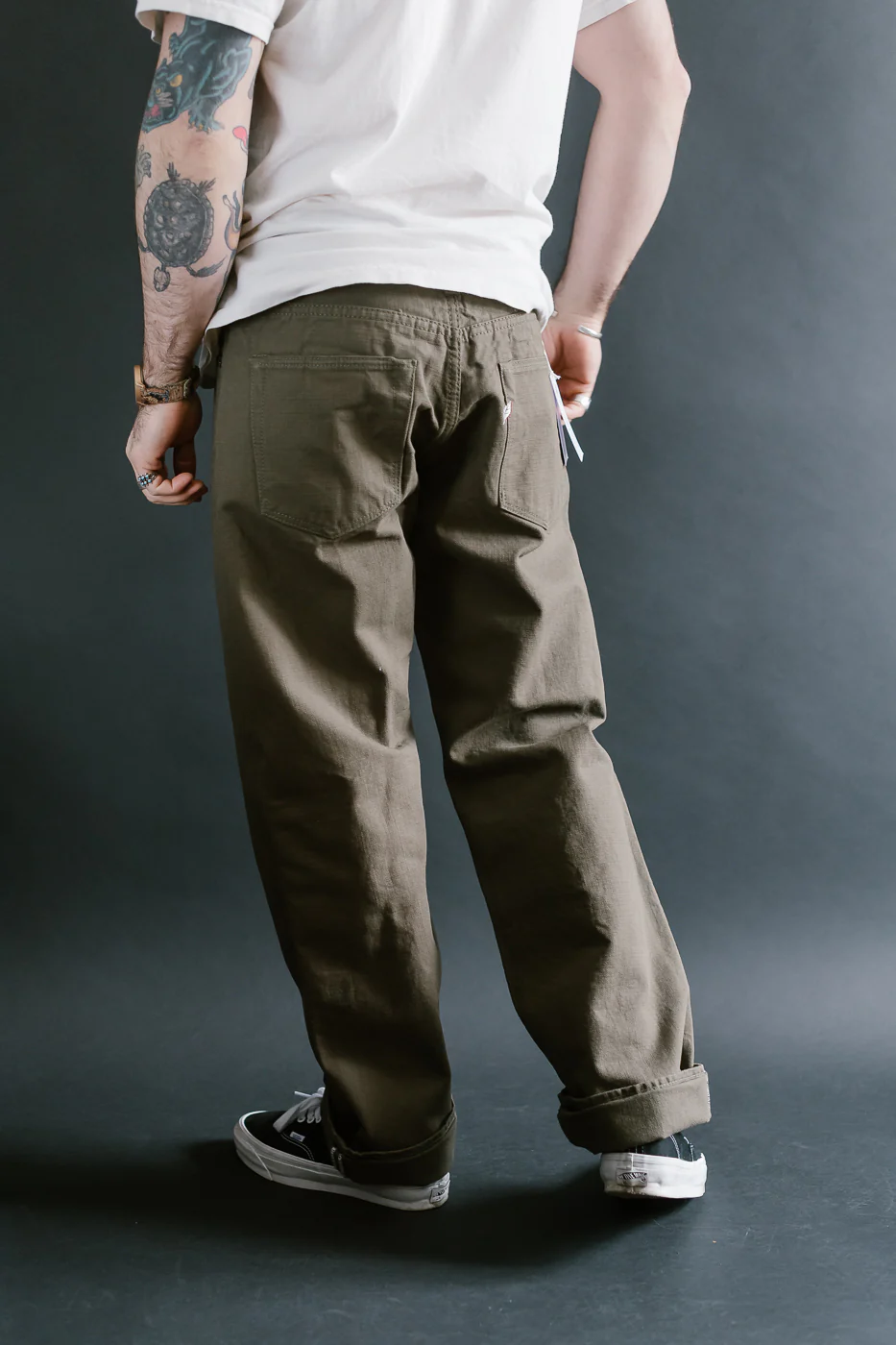 1176-OLV - 13.5oz Heavy Duck Cloth Olive - Regular Straight - Image 13