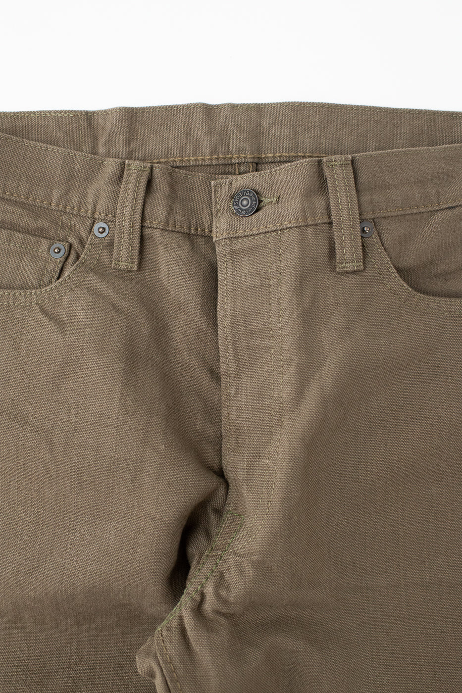 1176-OLV - 13.5oz Heavy Duck Cloth Olive - Regular Straight - Image 3