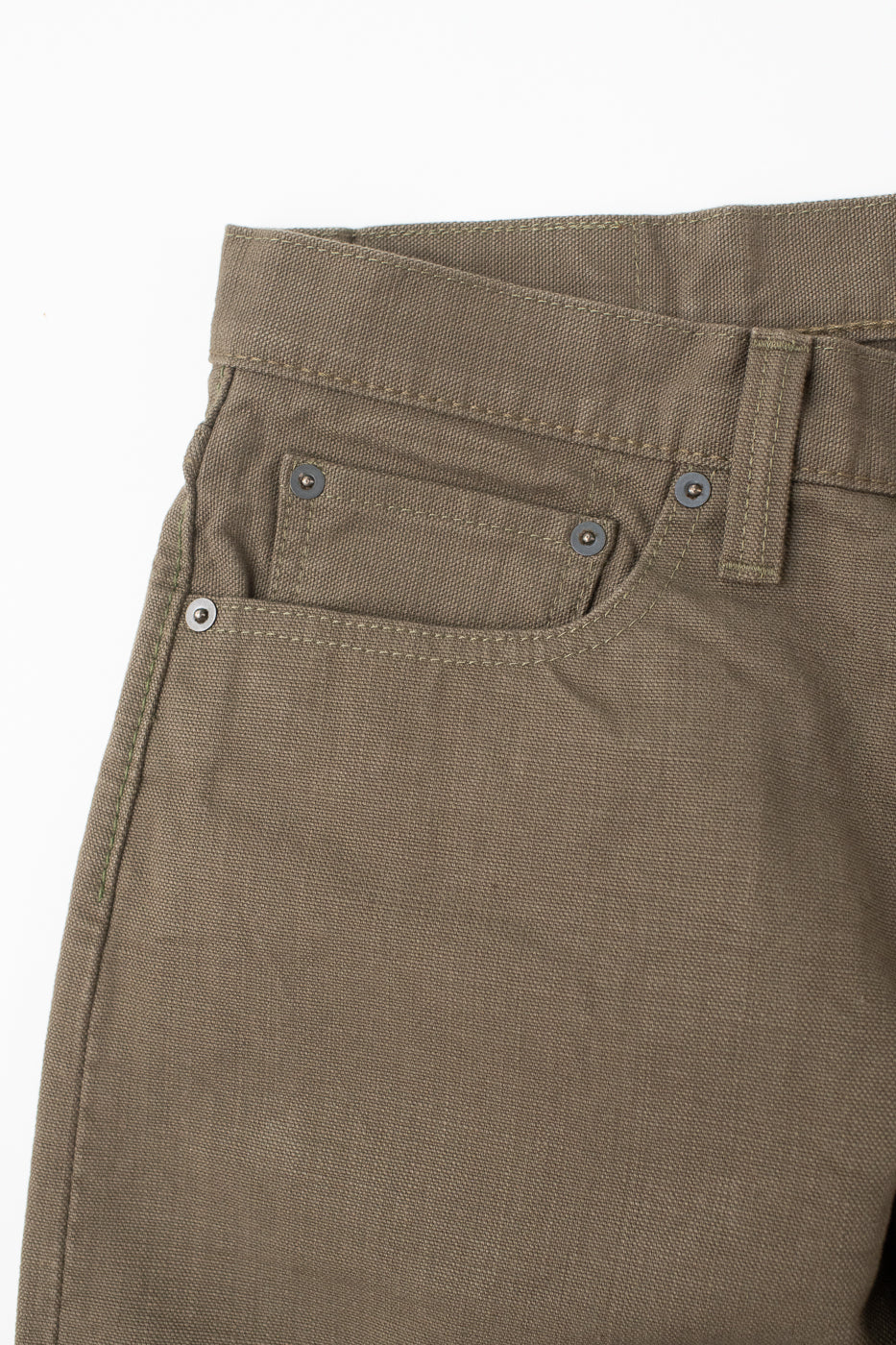 1176-OLV - 13.5oz Heavy Duck Cloth Olive - Regular Straight - Image 4