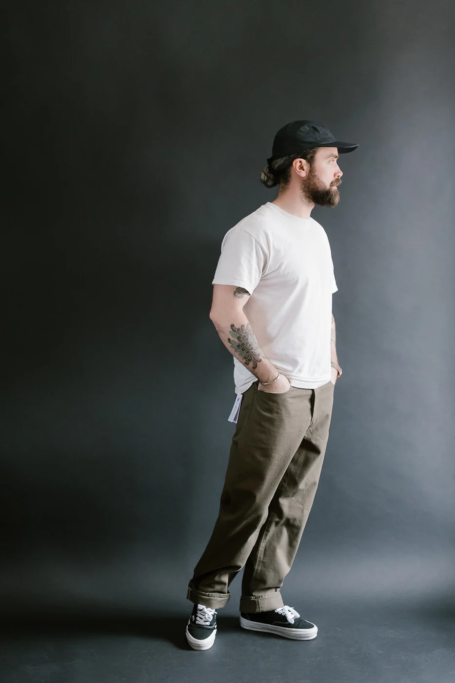 1176-OLV - 13.5oz Heavy Duck Cloth Olive - Regular Straight - Image 8