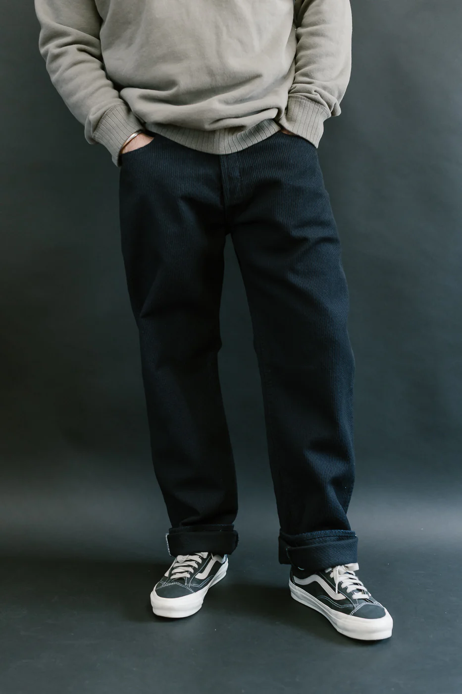 1178-ID - Sashiko Denim Regular Fit - Indigo x Black - Image 10