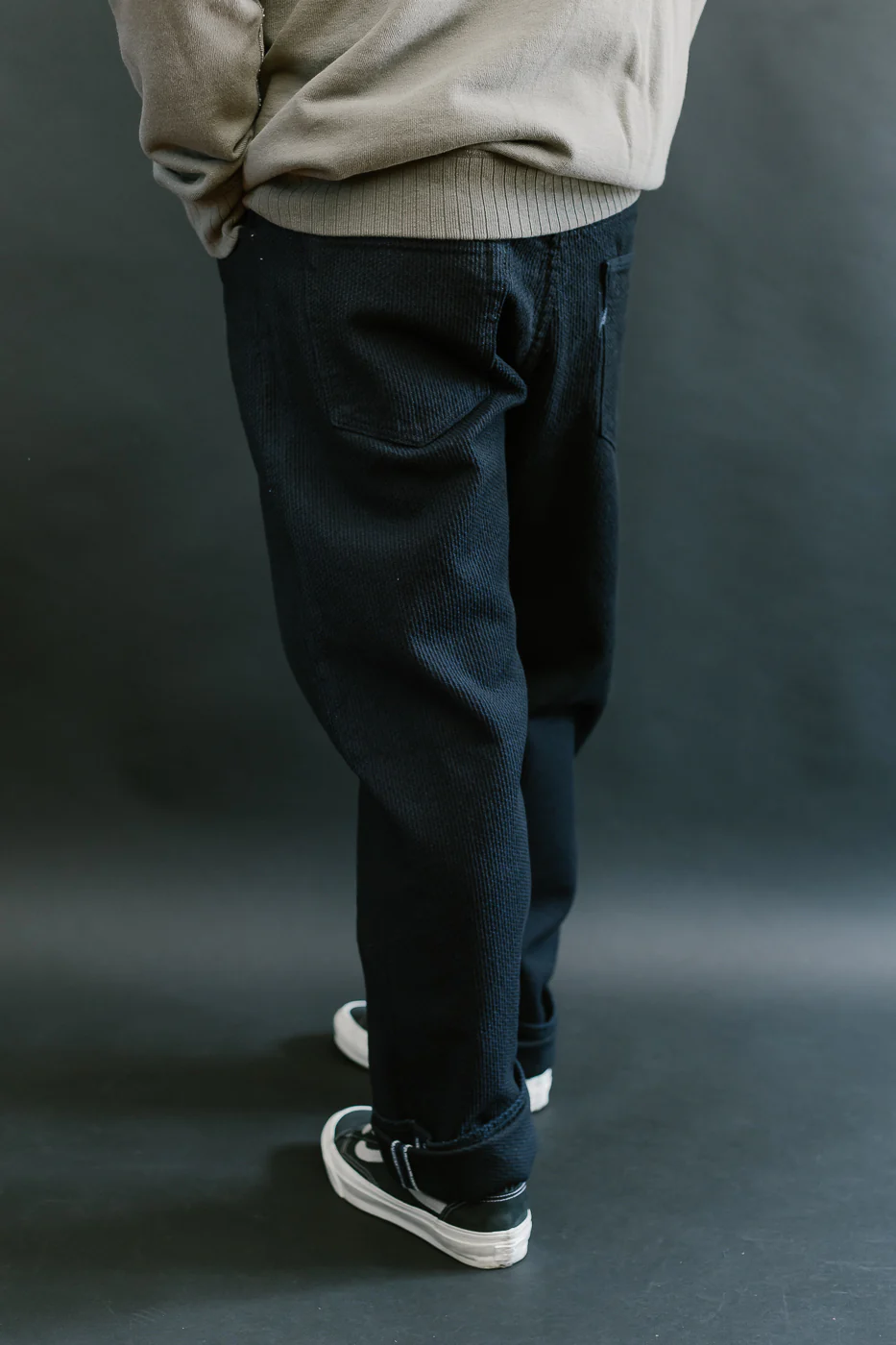 1178-ID - Sashiko Denim Regular Fit - Indigo x Black - Image 12