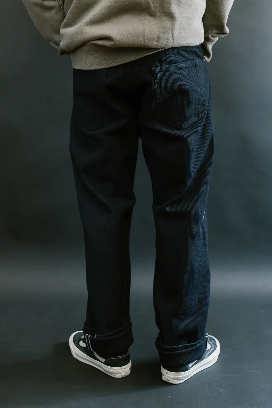 1178-ID - Sashiko Denim Regular Fit - Indigo x Black - Image 13
