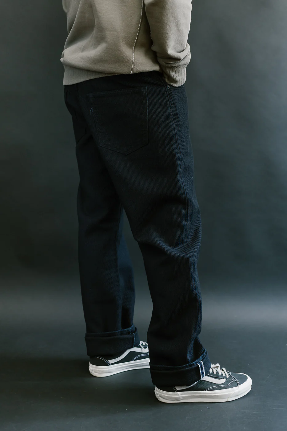 1178-ID - Sashiko Denim Regular Fit - Indigo x Black - Image 14