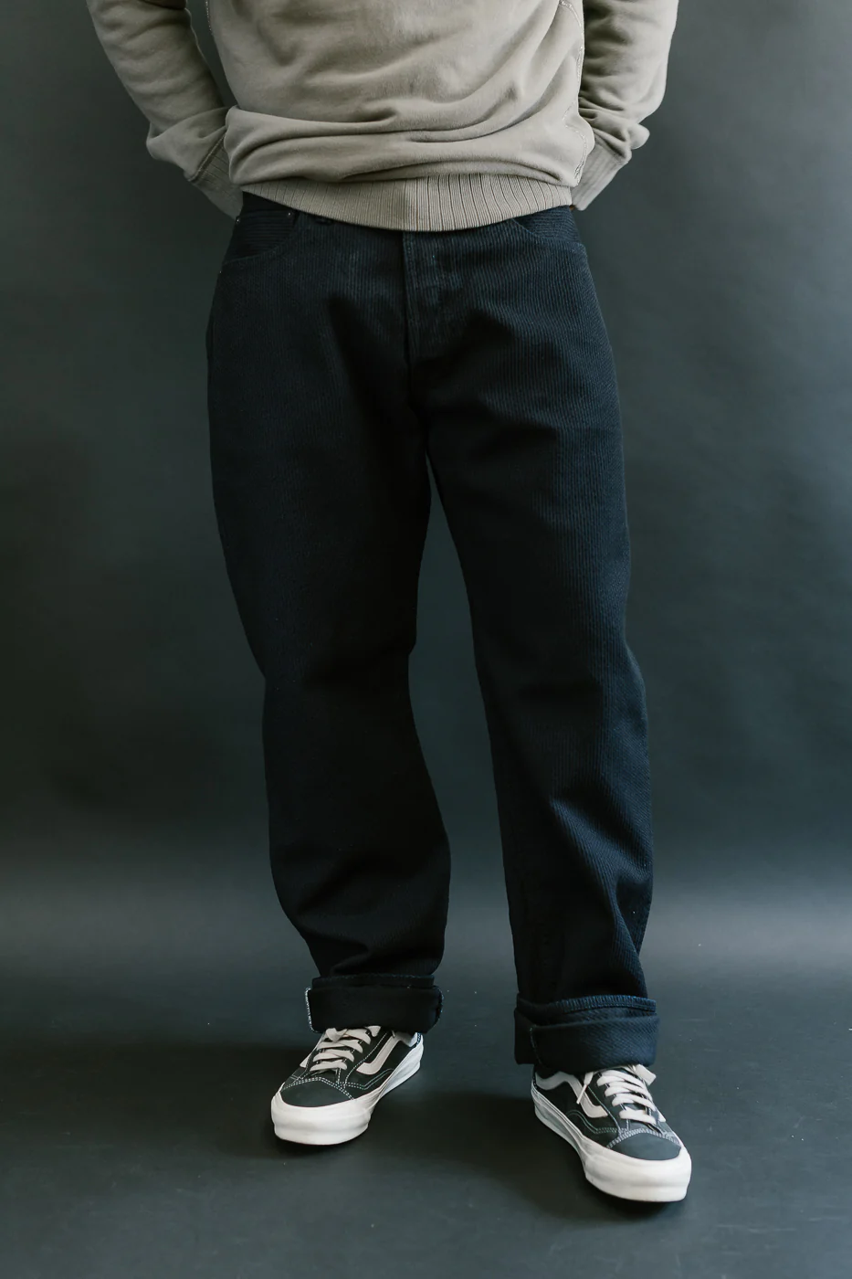 1178-ID - Sashiko Denim Regular Fit - Indigo x Black - Image 16